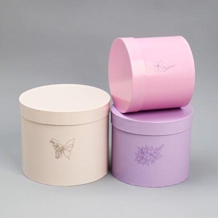 Set of hats 3 in 1, gift packaging, “flowers”, 16 x 16 x 14–20 x 20 x 17 cm-2
