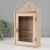Klyuchnitsa for painting wood 6 hooks with glass "Key" 16x4.5x26 cm