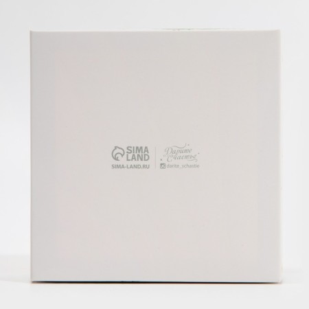 Box for confectionery with PVC cover "Pattern", 12 x 6 x 11.5 cm, New Year-5