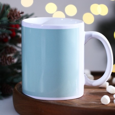 Ceramic "Comfort" mug, 320 ml, blue color-3