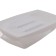 Axentia Graz soap dish square design of plastic, volume effect, white, 11.4x2.2x7.5 cm 1035169
