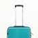 Middle suitcase 24 "on lightning, code lock, 4 wheels, turquoise color