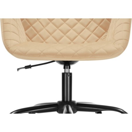 Computer chair Nero Metal/velor, black/beige 63x65x92 cm-5