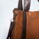 Love bag with lightning, brown color