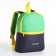 Baby backpack on the zipper Textura, gray/green color