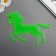 Phosphorus sticker "unicorn" with glue pads mix 29.5x25 cm
