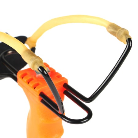 A slingshot with a fixed emphasis with a ball for balls-1