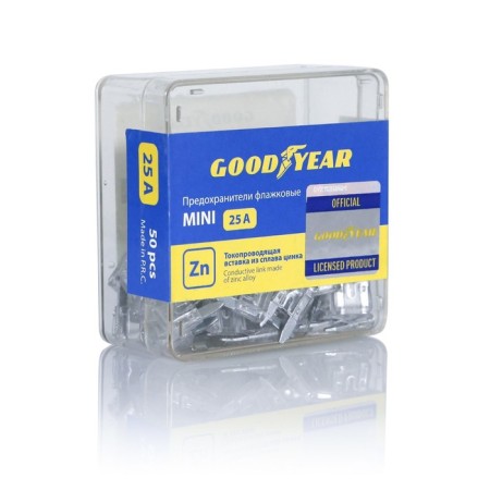 Goodyear flag fuses "mini", set 50 pcs, 25 a-1