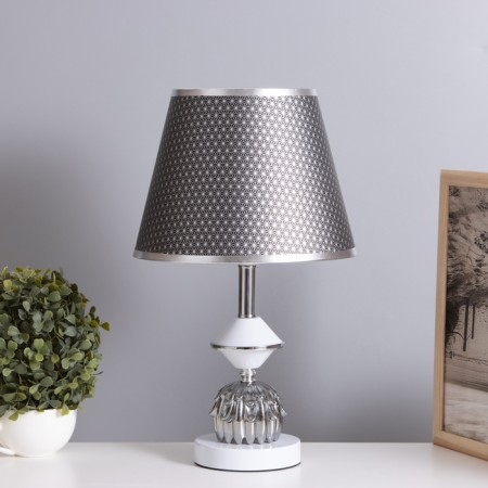 Table lamp "Yana" 1x40W E27 1x5W LED white/smoky 25x25x41cm