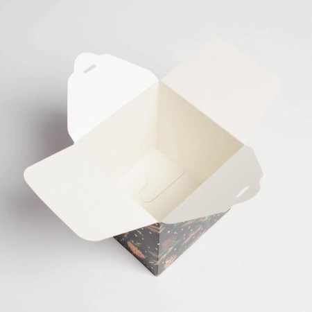 Folding box "cones", 12 x 12 x 12 cm, new year-3