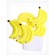 Decor Silicon "Banans" set of 5 pcs., Size 1 pc. - 3 × 3.7 × 0.3 cm, glue pads