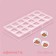Konfinetta chocolate form "porous chocolate", 33 × 16.5 × 2.5 cm, 18 cells, cell 3 × 3 × 1 cm