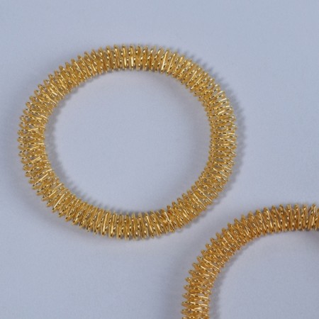 Hand massages, d = 5.5 × 0.8 cm, set - 2 pcs, golden color-3