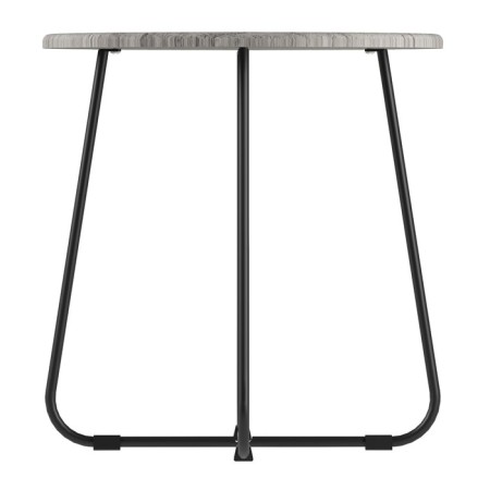 Journal table Beautystyle 14, 450x450x470, Gray Shpat/Black-3