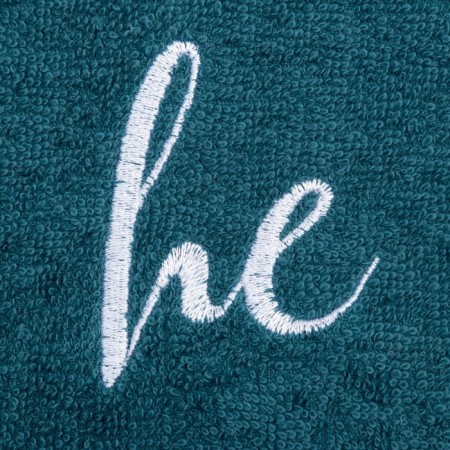 Set of towels "She & He" 35x50 cm-2 pcs, 100% cotton, 350 g/m2-4