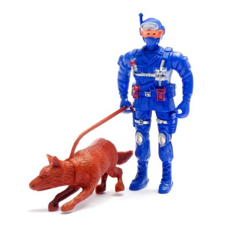The inertial car "Firefight", with a firefighter and a dog, mix-4