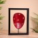 Souvenir "Mask in the frame" Batik, tree 22x5x29 cm