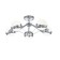 Silvia 5x60W E14 chandelier chrome