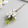 Decor for creativity "spruce branch and snowballs" 22 cm