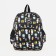 Baby backpack on lightning, external pocket, black color