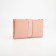 Women's wallet on the button, pink color