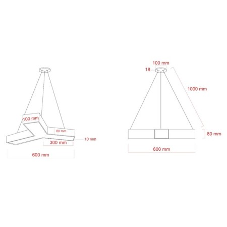 LED LED Era Geometria SPO, 600x600x80 mm, IP40, 28W, 1750LM, 4000K, white-2