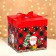 New Year. Box a gift New Year's folding "Grandfather Frost" 15x15x15 cm.