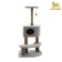 Complex for cats with a claw, corner, 3-level, 58 x 48 x 117 cm, gray