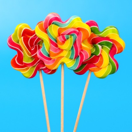 Caramel Lollice "Flowers" on a stick, 30 g-5