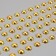 Stick plastic rhinestones "Half-dash" D-10 mm gold 10x27 cm