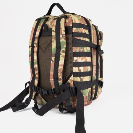 Tactical backpack, TAIF, 40 l, lightning department, 3 outer pockets, camouflage color/beige-3