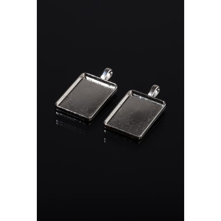 Frame with a setting A3695, site 18 × 25mm, silver color-2