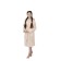 Children's robe with a hood, size 30, beige color
