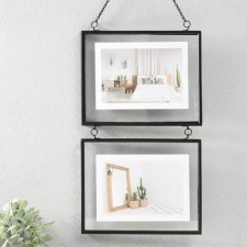 Photo frame Metal in 2 photos 13x18 cm 