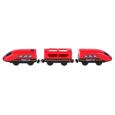 Toy train "Rescue Service", 3 subjects, on batteries-3