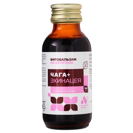 Chaga Plus phytobals without sugar, glass bottle, 100 ml-4
