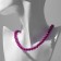 Beads "Classic" mood, ball No. 8, bright pink color, l = 40 cm