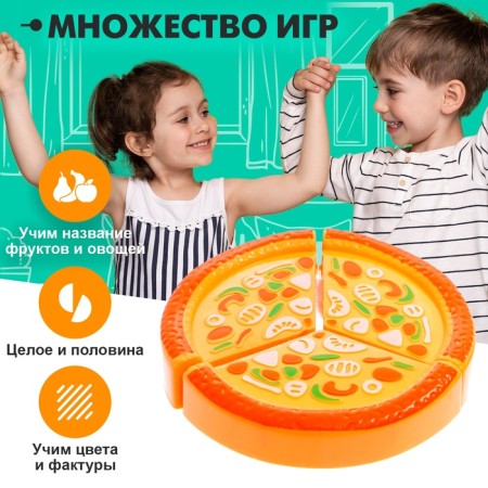 Game set of products on Velcro "Pizza Margarita"-4