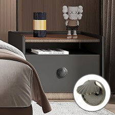 Handle button Cappio RK133 furniture, graphite color