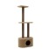 House for cats with a claw, with three claws, jute, 51 x 31 x 132 cm, beige
