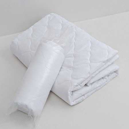 Cover 200x215cm, white, synthetic winterizer 100g/m, microfiber 80g/m, 100% polyester-3