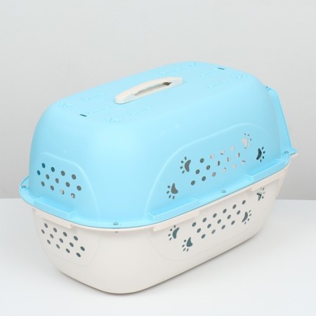 Carriage for animals is plastic, 58 x 40 x 36 cm, blue 4731749-4