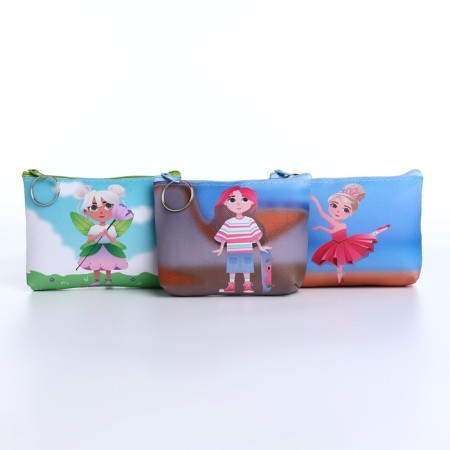 Monetnik's wallet with a zipper, color mix-1