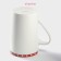 Porcelain share mug "Friday", 380 ml, white color