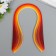 Strips for quilling 100 strips density 120 grams "yellow orange" width 0.5 cm length 39 cm 517733