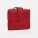 Women's wallet on the button, red color