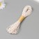 Yarn 100% cellulose "Softino Raffia Color Melange" Washed, white with gold 10m