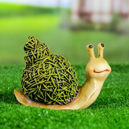Green Snail Garden Figure Green