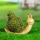 Green Snail Garden Figure Green