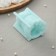 Silicone form "pomps", 4.7 × 4.3 × 6.3 cm, turquoise color